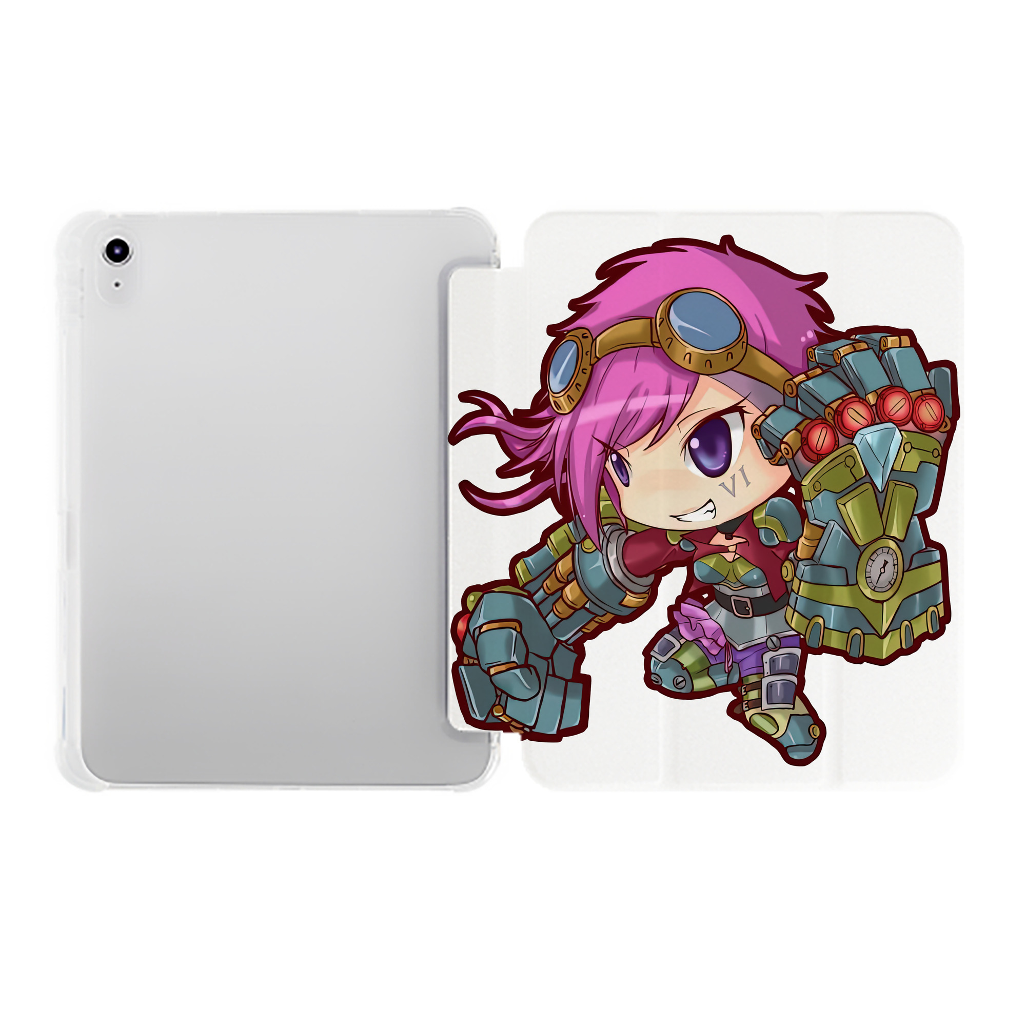 （画像用） リーグ・オブ・レジェンド League of Legends LOL IPad ケース ペン収納付き 三つ折りスタンド PUレザー×シリコン 対応機種9.5/10.5/10.9インチ